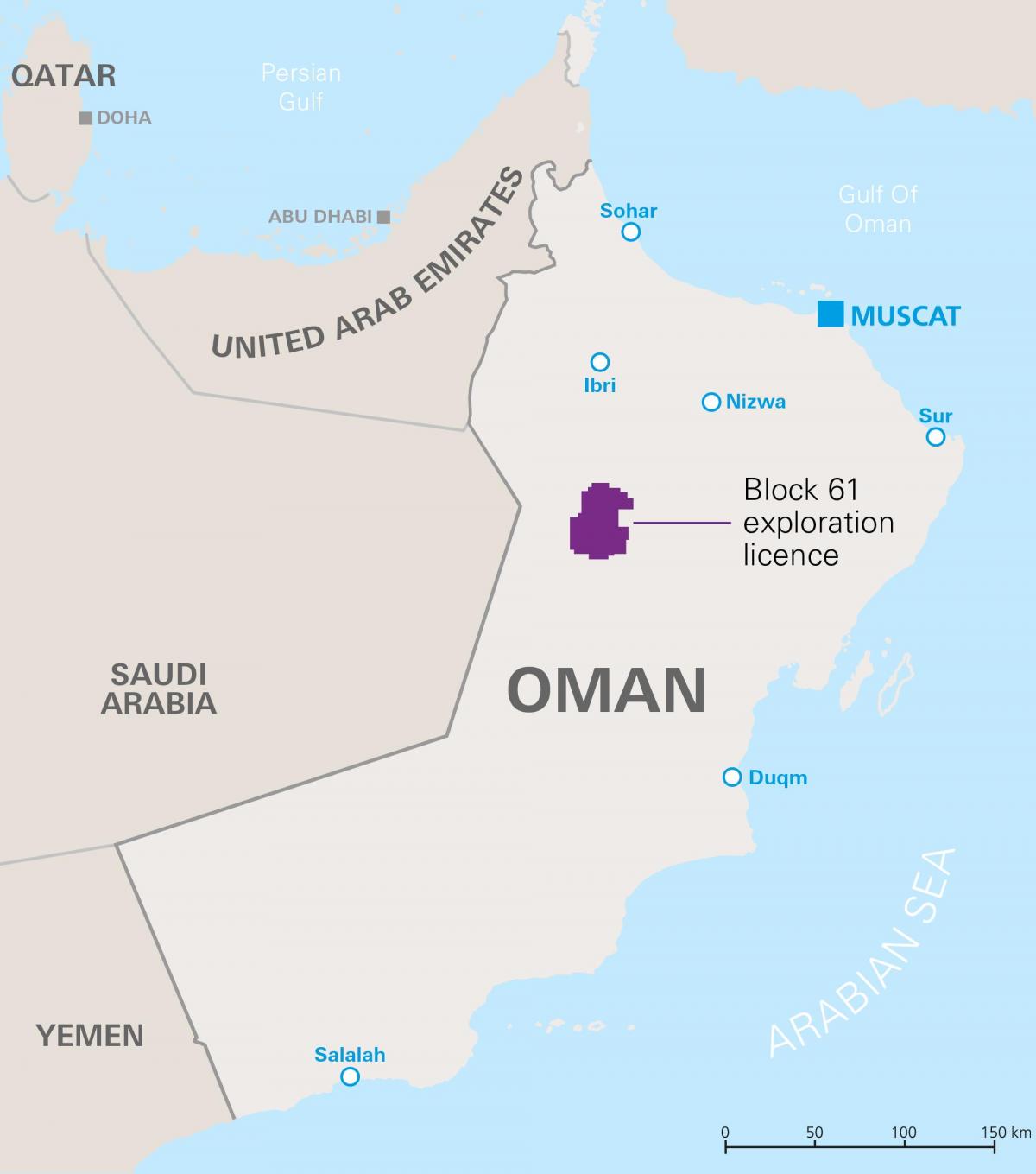 kort over khazzan Oman
