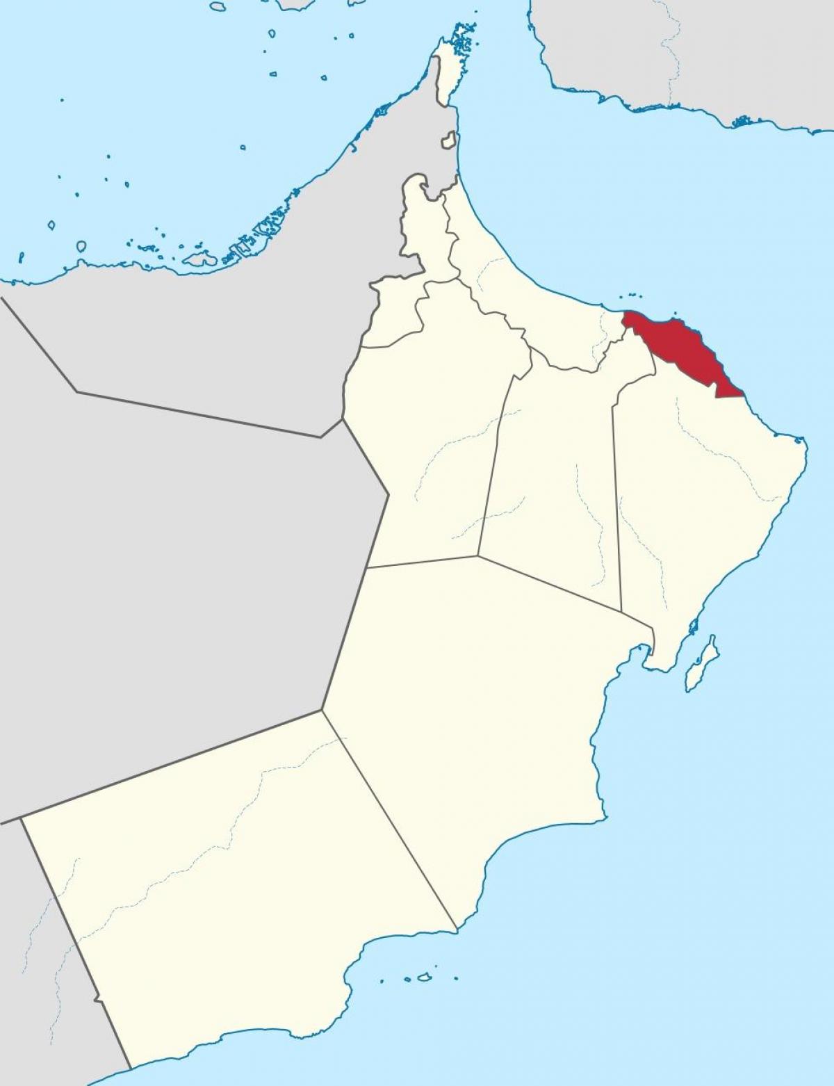 muscat Oman på kort