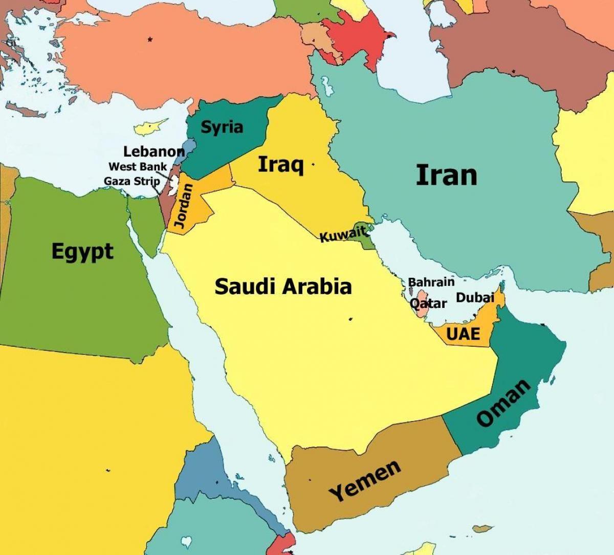 Oman land i verden kort