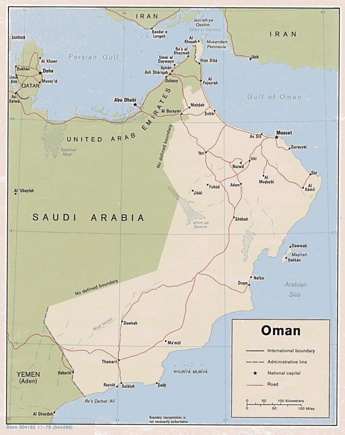 kort over sohar, Oman