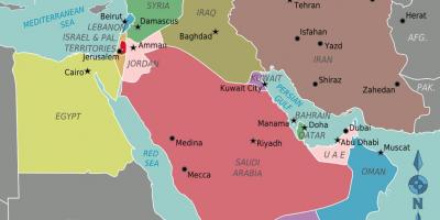 Kort Oman kort middle east
