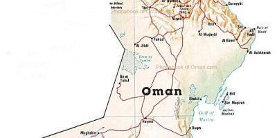 Oman land kort